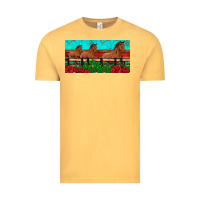 Vintage Mustard horses roses ann cactuses license plate Vintage Tee - Artiststas