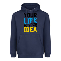 Navy YOUR LIFE YOUR IDEA V2 Heavyweight Hoodie - Bettercallsaul