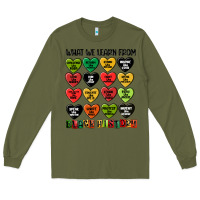 Army Green what we learn from black history Long Sleeve Tee - MaliasSmallBusiness