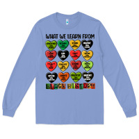 Colony Blue what we learn from black history Long Sleeve Tee - MaliasSmallBusiness