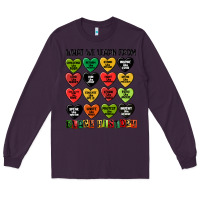 Plum what we learn from black history Long Sleeve Tee - MaliasSmallBusiness