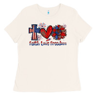 Bone faith love freedom Ladies Tee - Zillion Design Studio