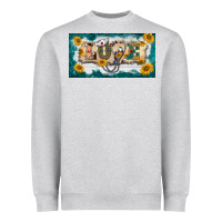 Heather Grey western love nurse license plate template Heavyweight Sweatshirt - BarkalooDesign
