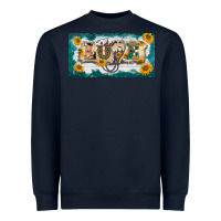 Navy western love nurse license plate template Heavyweight Sweatshirt - BarkalooDesign