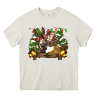 Cream christmas donkey candy house Heavy Core Tee - BarkalooDesign