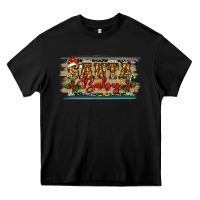 Black christmas western santa baby Heavy Core Tee - RanaPortraitStore