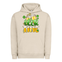 Pigment French Oak St.Patrick's Beer time Urban Hoodie - HowdyJamesFarm