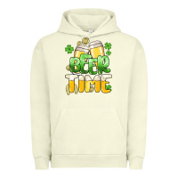 Pigment Pistachio St.Patrick's Beer time Urban Hoodie - HowdyJamesFarm