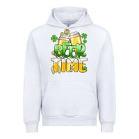 White St.Patrick's Beer time Urban Hoodie - HowdyJamesFarm