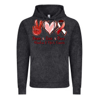 Peace Love Cure Head And Neck Cancer Vintage Hoodie | Teevron