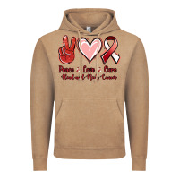 Vintage Coffee peace love cure head and neck cancer Vintage Hoodie - Jasminsmagicworld