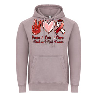 Vintage Zinc peace love cure head and neck cancer Vintage Hoodie - Jasminsmagicworld