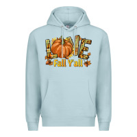 Blue Mist Love Fall Y'all Premium Hoodie - texasbilliewilder