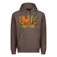 Coffee Love Fall Y'all Premium Hoodie - texasbilliewilder