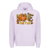 Lilac Love Fall Y'all Premium Hoodie - texasbilliewilder