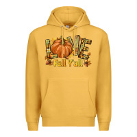 Mustard Love Fall Y'all Premium Hoodie - texasbilliewilder