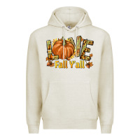 Oatmeal Heather Love Fall Y'all Premium Hoodie - texasbilliewilder