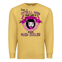 Antique Gold I'm A Pitbull Mom Just Like A Normal Mom Premium Sweatshirt - Bettercallsaul