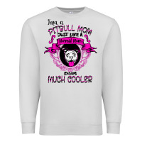 Dove Grey I'm A Pitbull Mom Just Like A Normal Mom Premium Sweatshirt - Bettercallsaul