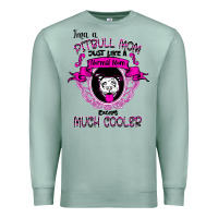 Seafoam I'm A Pitbull Mom Just Like A Normal Mom Premium Sweatshirt - Bettercallsaul