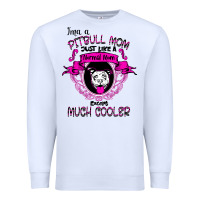 White I'm A Pitbull Mom Just Like A Normal Mom Premium Sweatshirt - Bettercallsaul