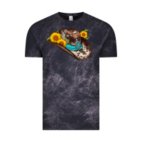 Cloud Black cowboy hat Vintage Tee - AdoDesignShop