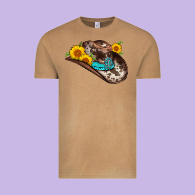 Cowboy Hat Vintage Tee Designed By Adodesignshop