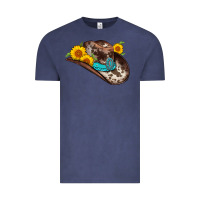 Vintage Denim cowboy hat Vintage Tee - AdoDesignShop