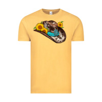 Vintage Mustard cowboy hat Vintage Tee - AdoDesignShop