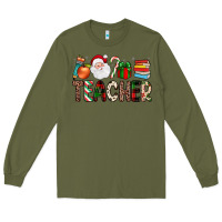 Army Green teacher christmas Long Sleeve Tee - JahusDesignShop