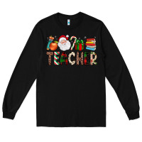 Black teacher christmas Long Sleeve Tee - JahusDesignShop