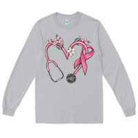 Moon Dust stethoscope nurse medical breast cancer awareness Long Sleeve Tee - MaliasSmallBusiness