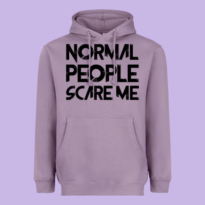 Normal People Scare Me Heavyweight Hoodie Designed By Bettercallsaul