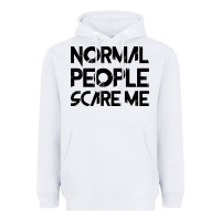 White Normal People Scare Me Heavyweight Hoodie - Bettercallsaul