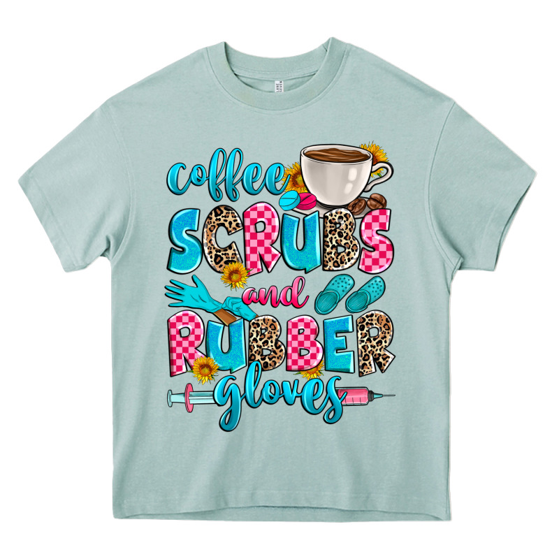 Coffee Scrubs And Rubber Gloves Heavy Core Tee by Zillion Design Studio | Teevron