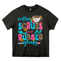 Asphalt coffee scrubs and rubber gloves Heavy Core Tee - Zillion Design Studio