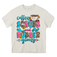 Cream coffee scrubs and rubber gloves Heavy Core Tee - Zillion Design Studio