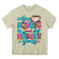 Mossy coffee scrubs and rubber gloves Heavy Core Tee - Zillion Design Studio
