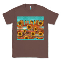Chestnut turquoise leopard distressed serape background tumbler Classic Tee - Jasminsmagicworld