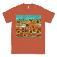 Copper turquoise leopard distressed serape background tumbler Classic Tee - Jasminsmagicworld