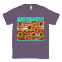 Lavender turquoise leopard distressed serape background tumbler Classic Tee - Jasminsmagicworld