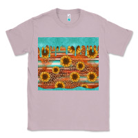 Lilac turquoise leopard distressed serape background tumbler Classic Tee - Jasminsmagicworld