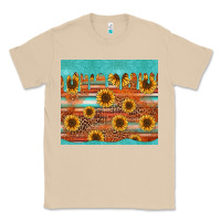 Mushroom turquoise leopard distressed serape background tumbler Classic Tee - Jasminsmagicworld