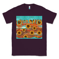 Plum turquoise leopard distressed serape background tumbler Classic Tee - Jasminsmagicworld