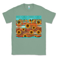Sage turquoise leopard distressed serape background tumbler Classic Tee - Jasminsmagicworld