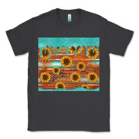 Smoke turquoise leopard distressed serape background tumbler Classic Tee - Jasminsmagicworld