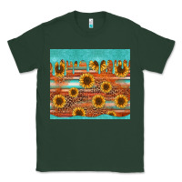 Sports Green turquoise leopard distressed serape background tumbler Classic Tee - Jasminsmagicworld