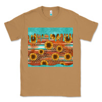 Toasted Coconut turquoise leopard distressed serape background tumbler Classic Tee - Jasminsmagicworld