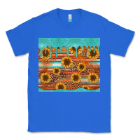 True Royal turquoise leopard distressed serape background tumbler Classic Tee - Jasminsmagicworld