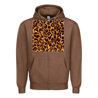 Chestnut leopard seamless pattern bbs Zipper Hoodie - BundleAndBundleShop
